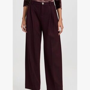 Vince burgundy wool trousers